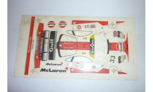 Autorama Decalque 1/32 GTR Mc Laren F1 GTR